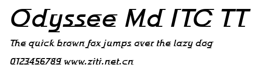 Odyssee Md ITC TT.ttf字體轉換器圖片