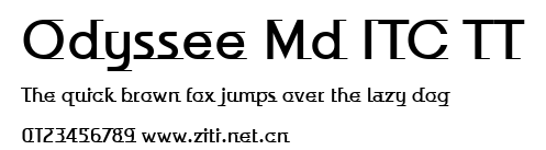 Odyssee Md ITC TT.ttf字體轉換器圖片