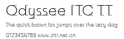 Odyssee ITC TT.ttf字體轉換器圖片