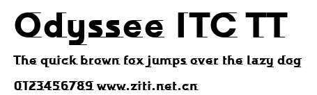 Odyssee ITC TT.ttf字體轉換器圖片