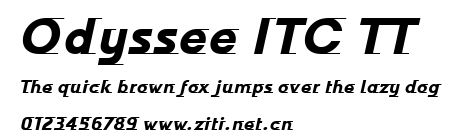 Odyssee ITC TT.ttf字體轉換器圖片