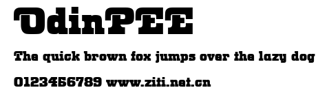 OdinPEE.ttf字體轉換器圖片