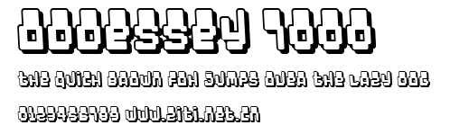 Oddessey 7000.ttf字體轉換器圖片