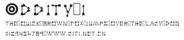 Oddity 1.ttf字體轉換器圖片