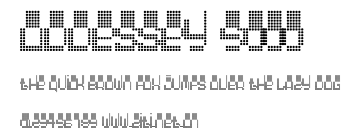 Oddessey 5000.ttf字體轉換器圖片