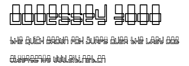 Oddessey 3000.ttf字體轉換器圖片