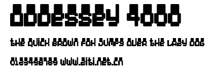 Oddessey 4000.ttf字體轉換器圖片