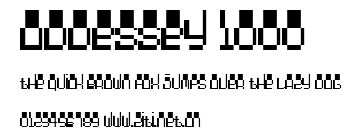 Oddessey 1000.ttf字體轉換器圖片