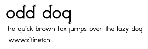 Odd Dog.ttf字體轉換器圖片