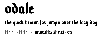Odale.otf字體轉換器圖片