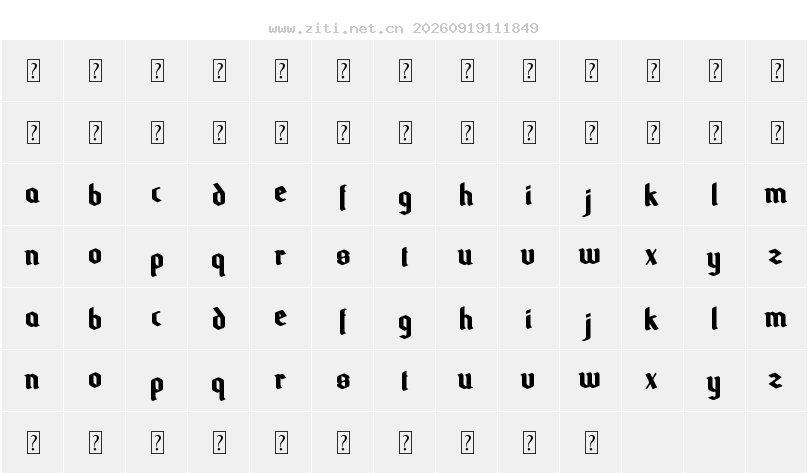 字符映射圖