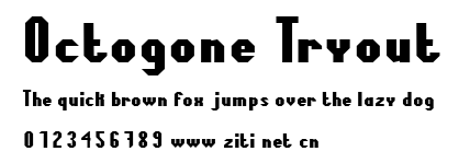 Octogone Tryout.ttf字體轉換器圖片