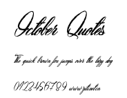 October Quotes.ttf字體轉換器圖片