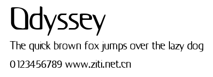 Odyssey.ttf字體轉換器圖片