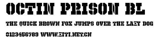 Octin Prison Bl.ttf字體轉換器圖片