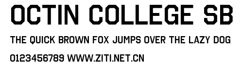 Octin College Sb.ttf字體轉換器圖片