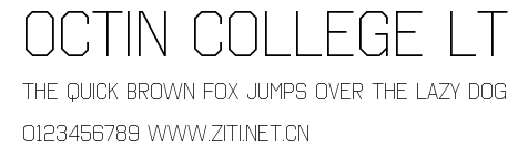 Octin College Lt.ttf字體轉換器圖片