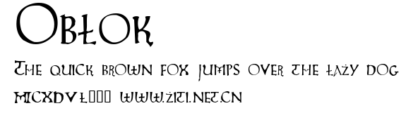 Oblok.ttf字體轉換器圖片