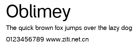 Oblimey.ttf字體轉換器圖片
