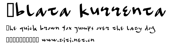 Oblata Kurrenta.ttf字體轉換器圖片