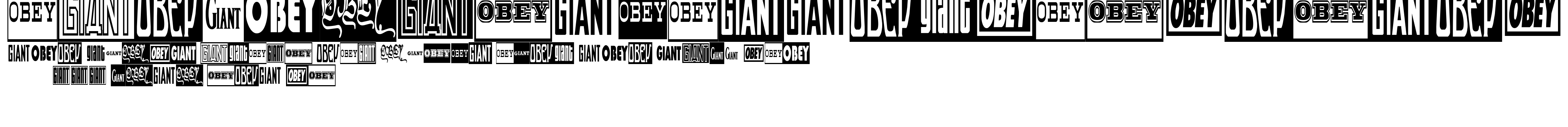 ObeyGiantPosterCondensed.ttf字體轉換器圖片