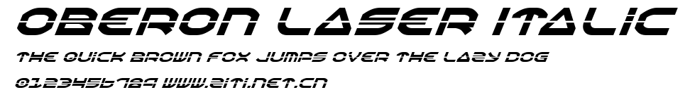 Oberon Laser Italic.ttf字體轉換器圖片
