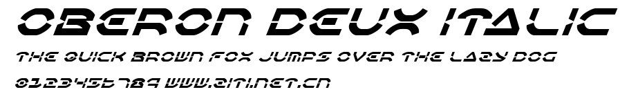 Oberon Deux Italic.ttf字體轉換器圖片
