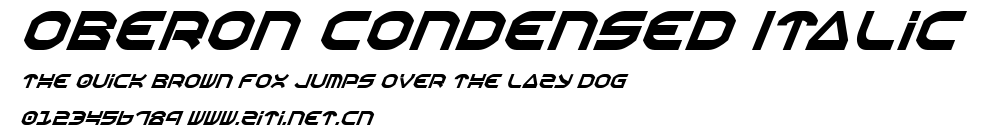 Oberon Condensed Italic.ttf字體轉換器圖片