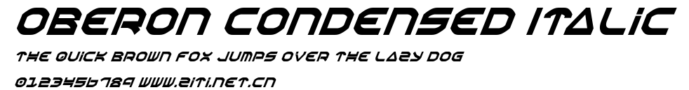 Oberon Condensed Italic.ttf字體轉換器圖片