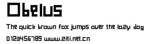 Obelus.ttf字體轉換器圖片