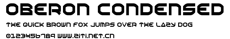 Oberon Condensed.ttf字體轉換器圖片