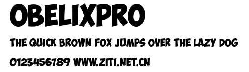 ObelixPro.ttf字體轉換器圖片