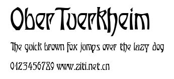 OberTuerkheim.ttf字體轉換器圖片