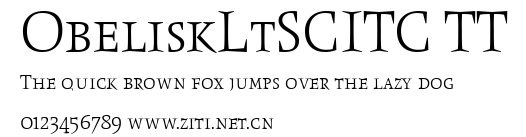 ObeliskLtSCITC TT.ttf字體轉換器圖片