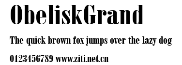 ObeliskGrand.ttf字體轉換器圖片