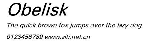 Obelisk.ttf字體轉換器圖片
