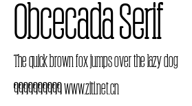 Obcecada Serif.ttf字體轉換器圖片
