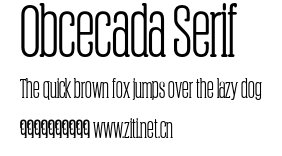 Obcecada Serif.otf字體轉換器圖片