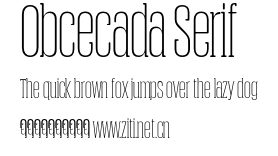 Obcecada Serif.otf字體轉換器圖片