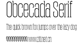 Obcecada Serif.ttf字體轉換器圖片