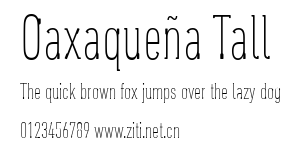 Oaxaqueña Tall.ttf字體轉換器圖片
