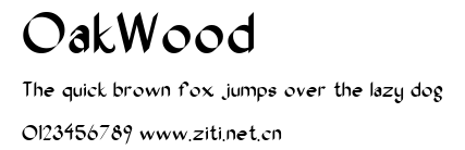 OakWood.ttf字體轉換器圖片