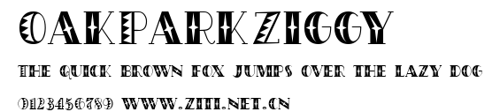 OakParkZiggy.ttf字體轉換器圖片