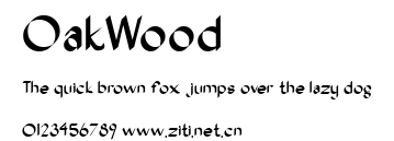 OakWood.ttf字體轉換器圖片