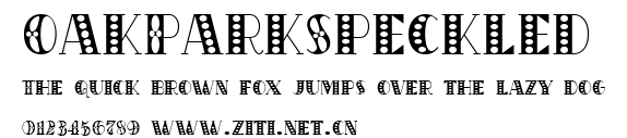OakParkSpeckled.ttf字體轉換器圖片