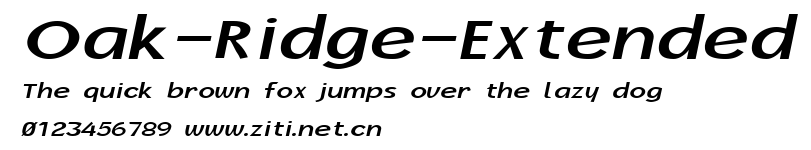 Oak-Ridge-Extended.ttf字體轉換器圖片
