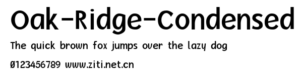 Oak-Ridge-Condensed.ttf字體轉換器圖片