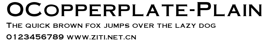 OCopperplate-Plain.ttf字體轉換器圖片