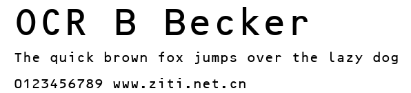 OCR B Becker.ttf