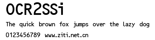OCR2SSi.ttf字體轉換器圖片